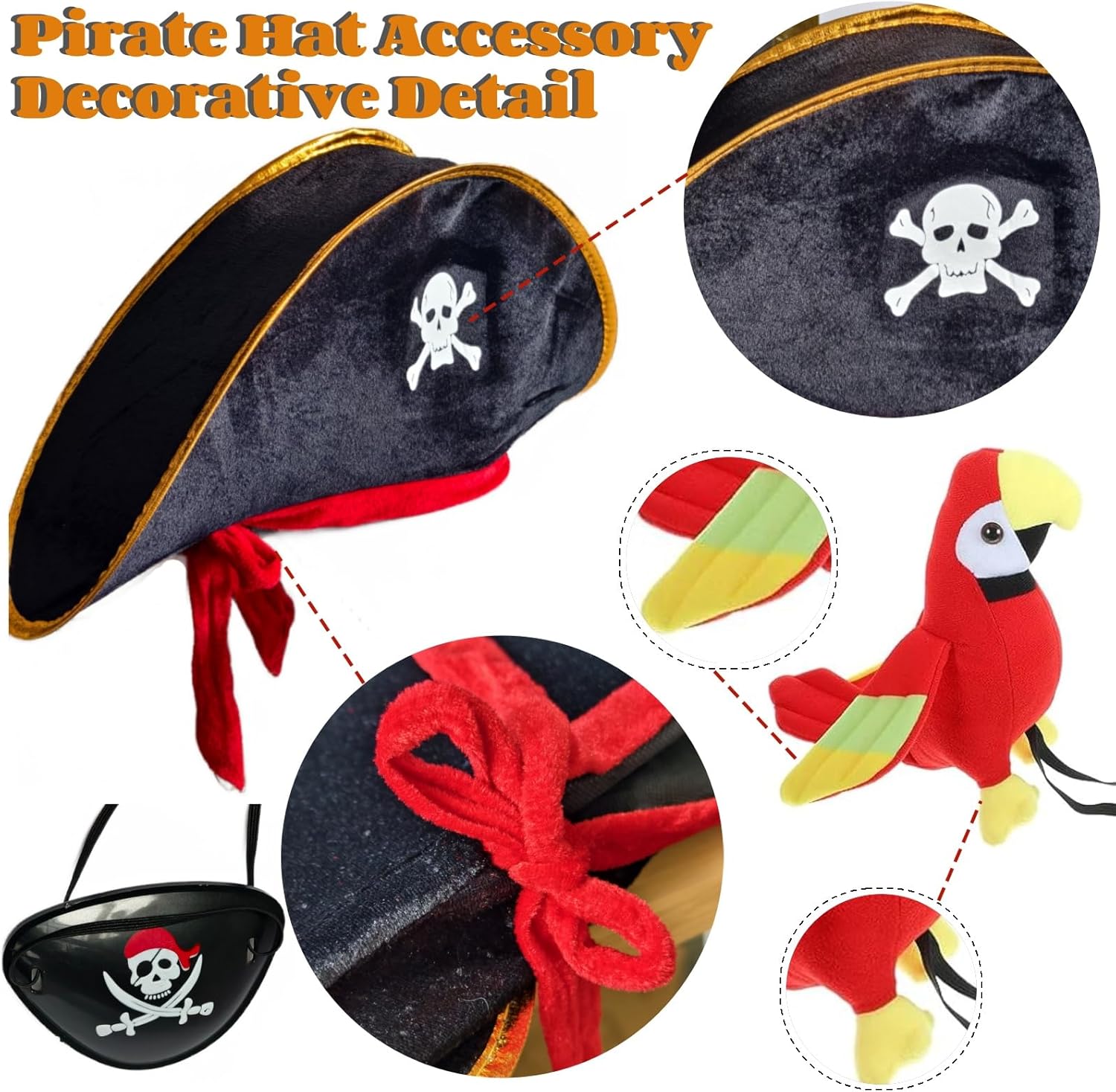 3-Piece Pirate Accessories Set