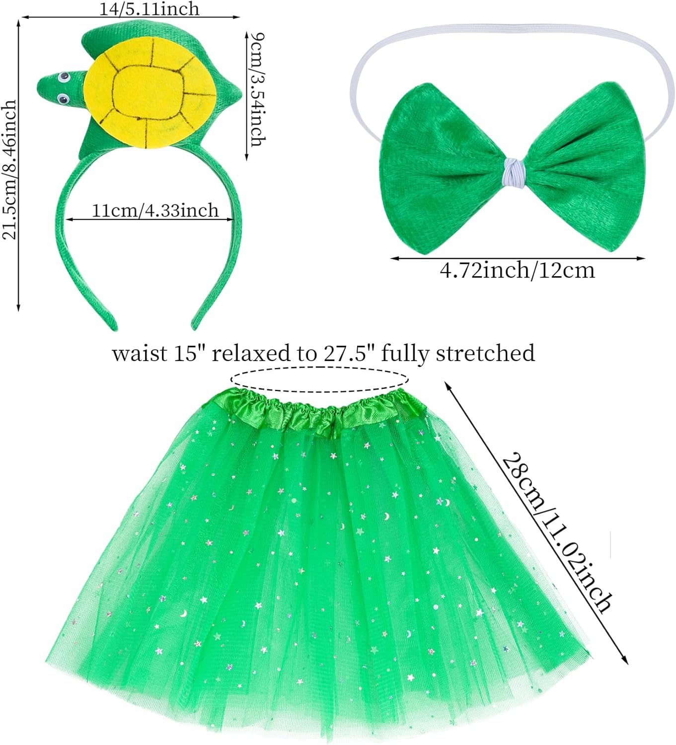 Turtle costume set Halloween Fancy Animal Party Dress-up