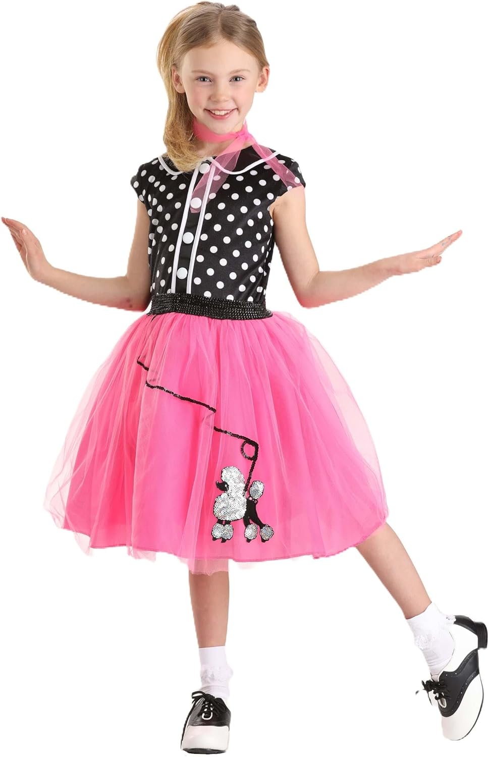 Classic 50s Poodle Skirt Costume for Kids