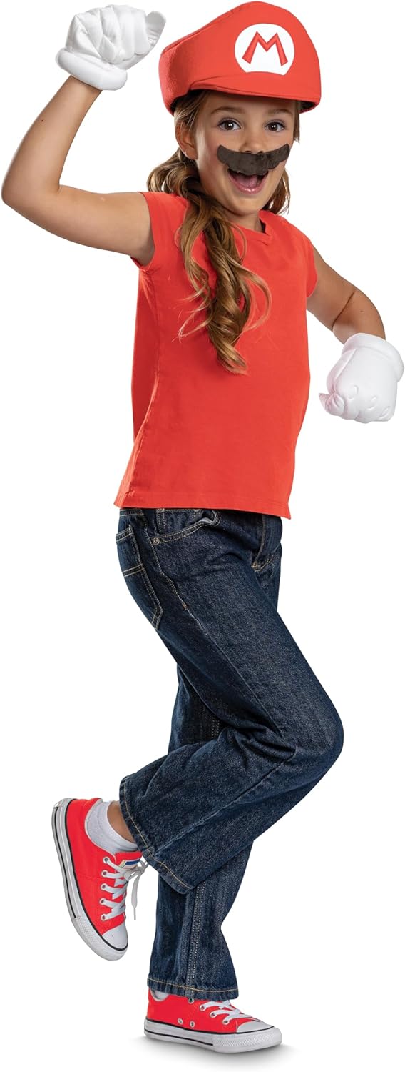 Mario Child Costume Kit - Super Mario Boy Halloween Accessories