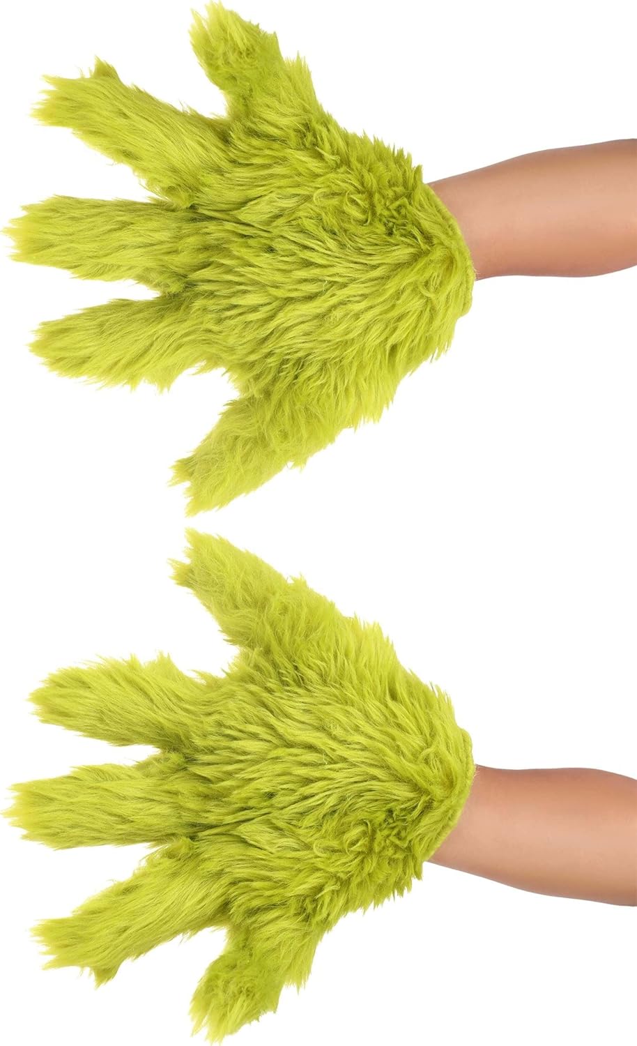 Grinch Deluxe Kids Hands Faux Fur Gloves