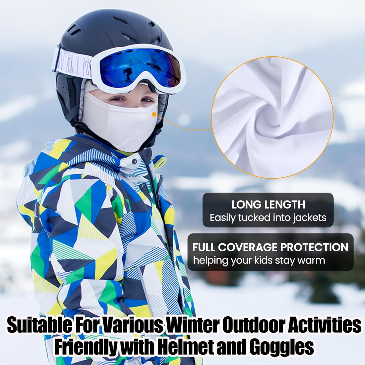 Kids Balaclava Ski Mask Scarf