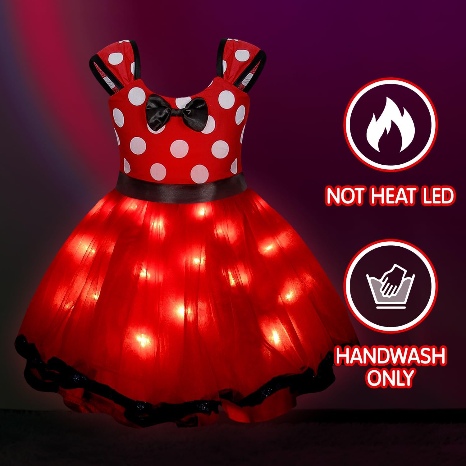Light-Up Magic Girls Dress Up Costume Halloween Birthday Party