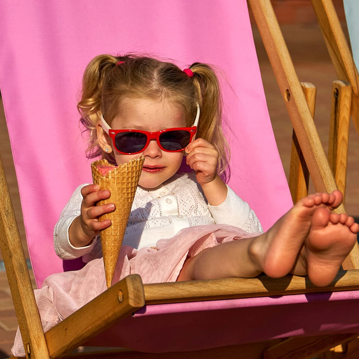 Matcheck Kids Square Sunglasses - Unique Stylish for 3-8