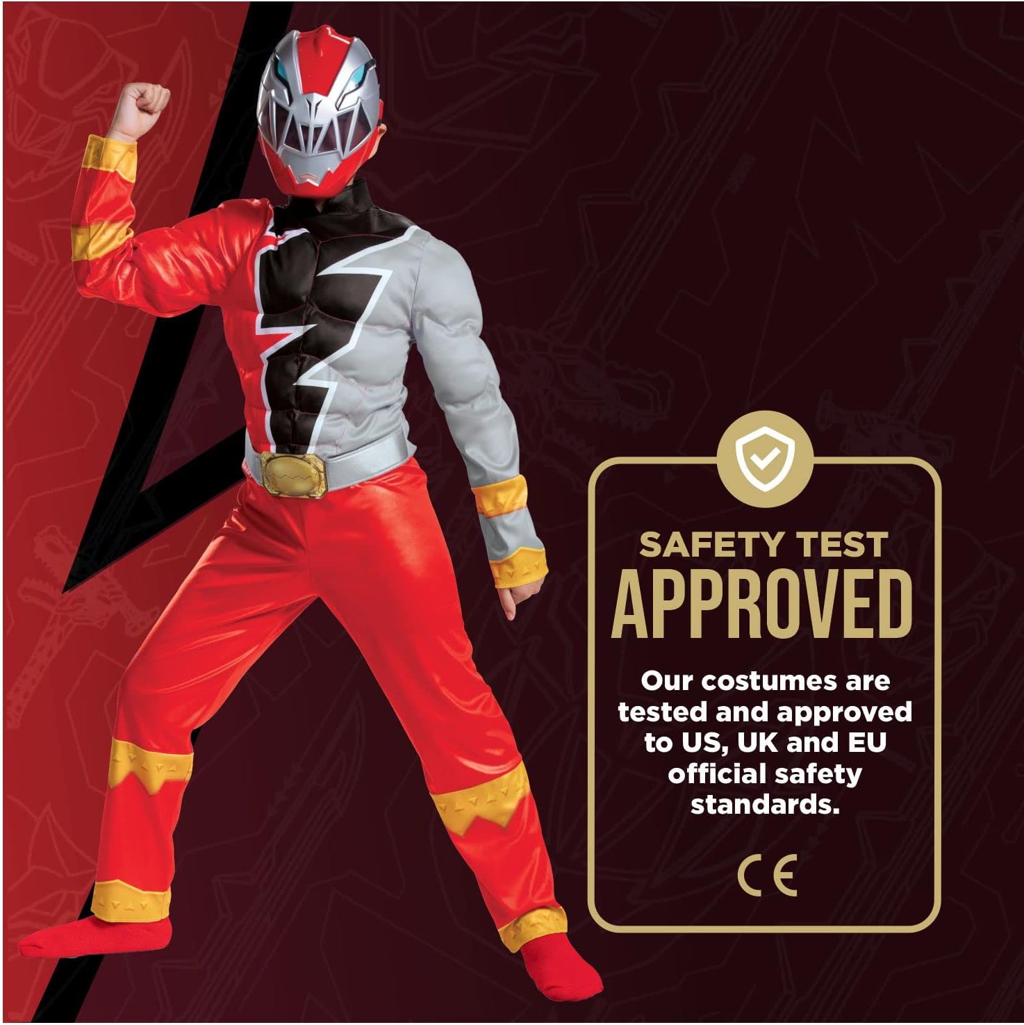 Red Ranger Muscle Costume for Kids