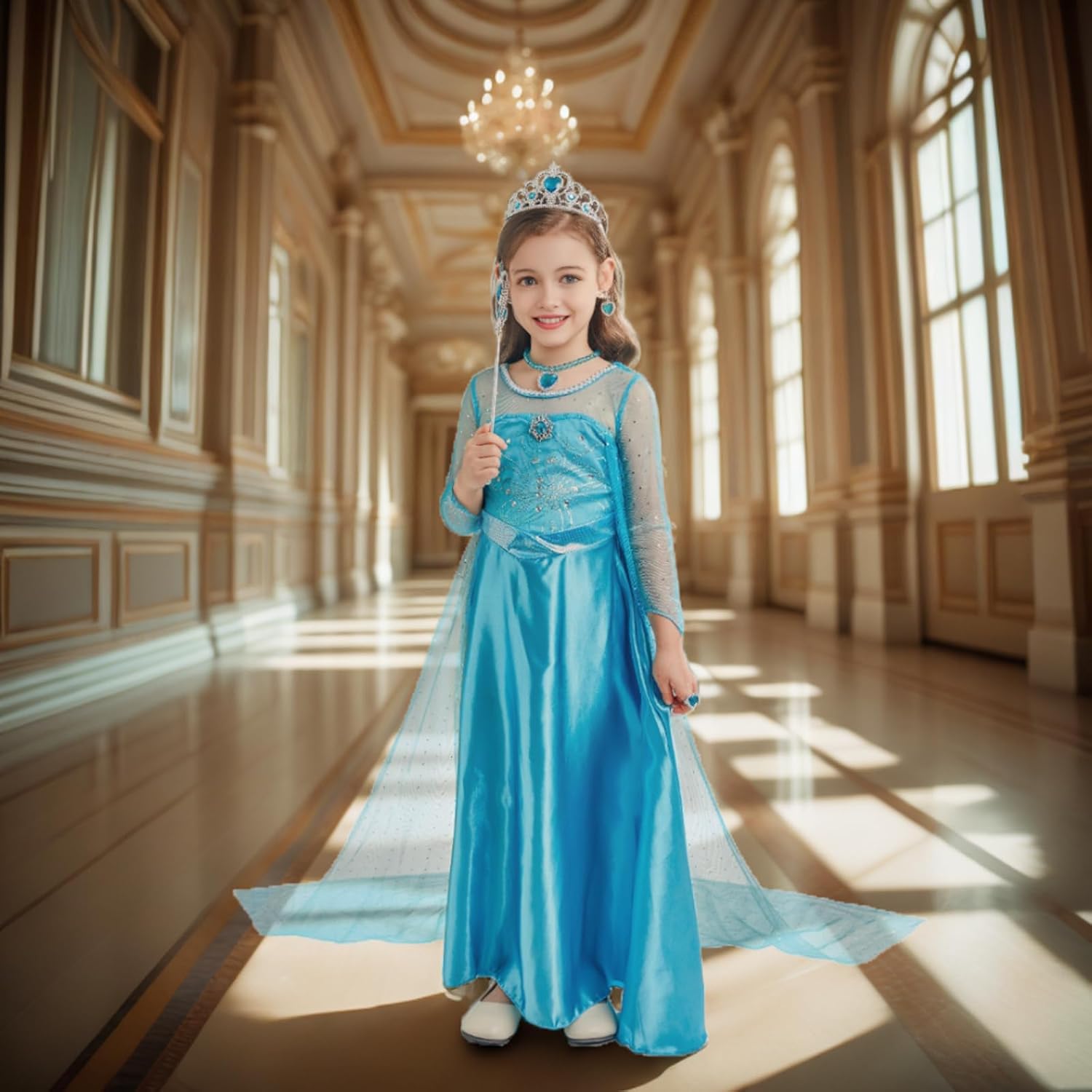 Elsa Princess Dress Up Costume