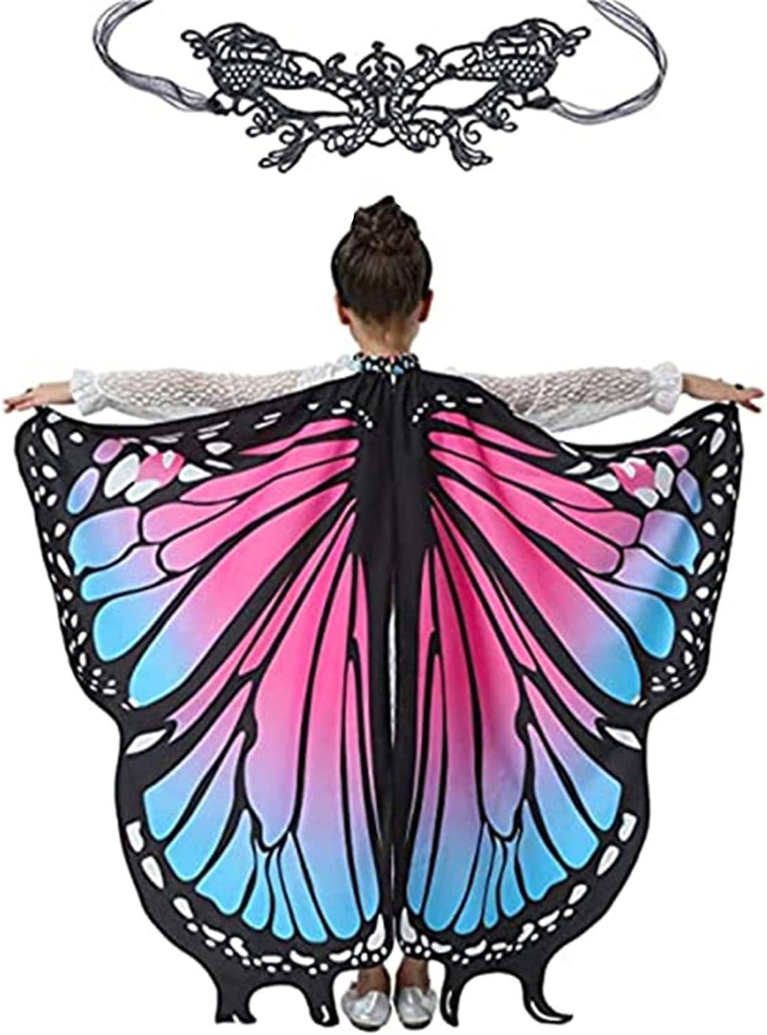 EONGERS Butterfly Wings UFO Girls Costume