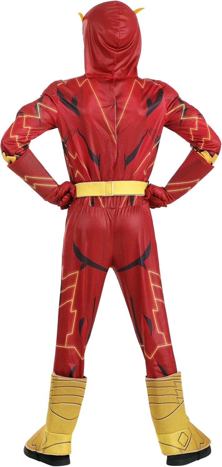 Deluxe Red Superhero Costume for Kids Movie Comic Cosplay