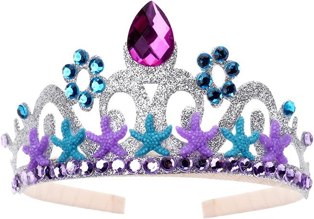 Mermaid Princess Costume Little Mermaid Dress for Girls with Crown