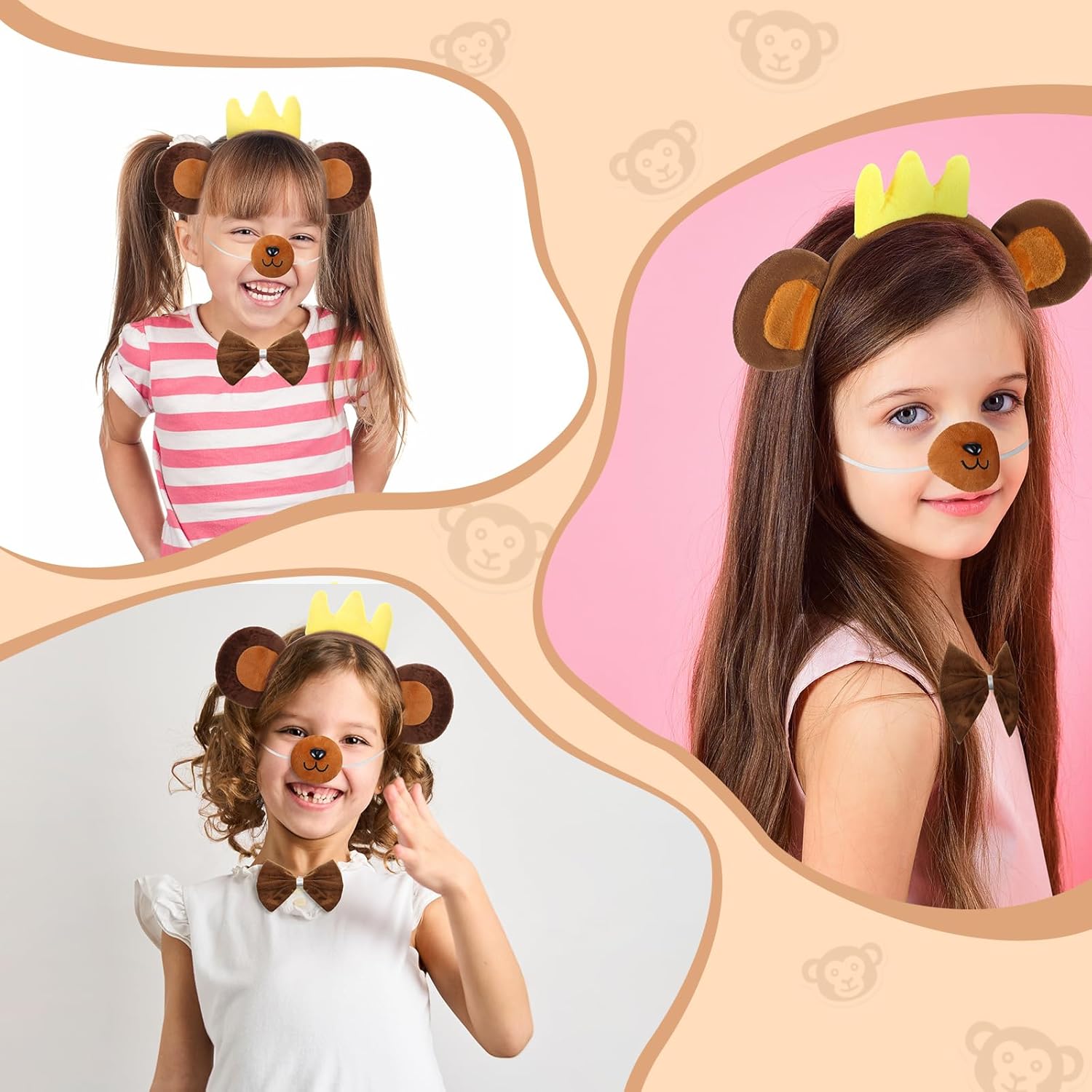 Monkey Accessories Set for Kids Halloween Cosplay Party Win