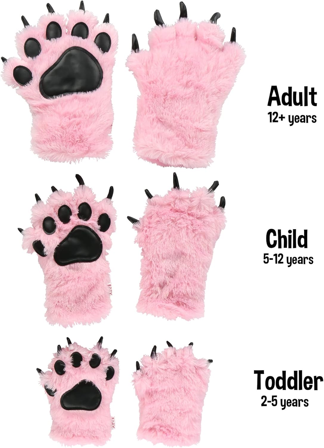 Lazy One Animal Paw Mittens for Adults Kids Soft recalled now