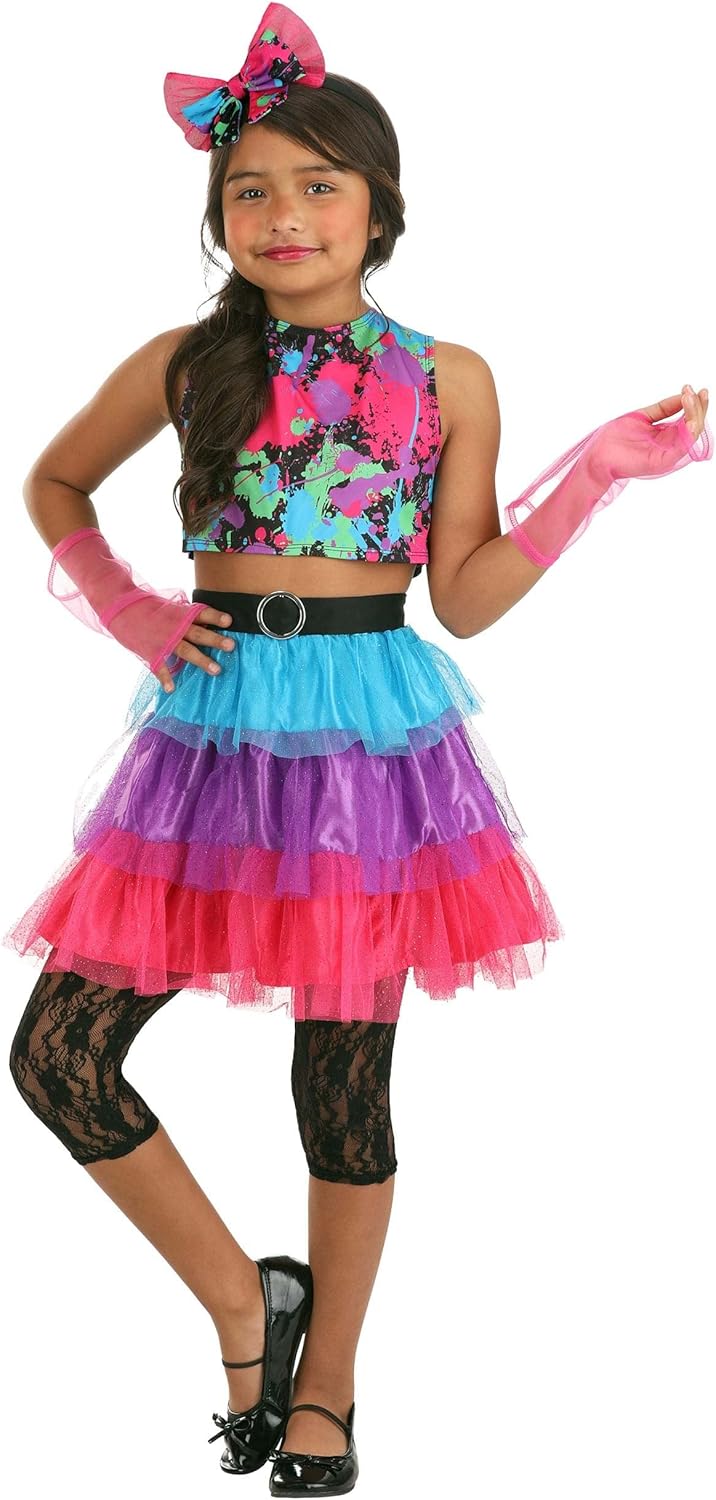 Glowing 80s Kids Costume