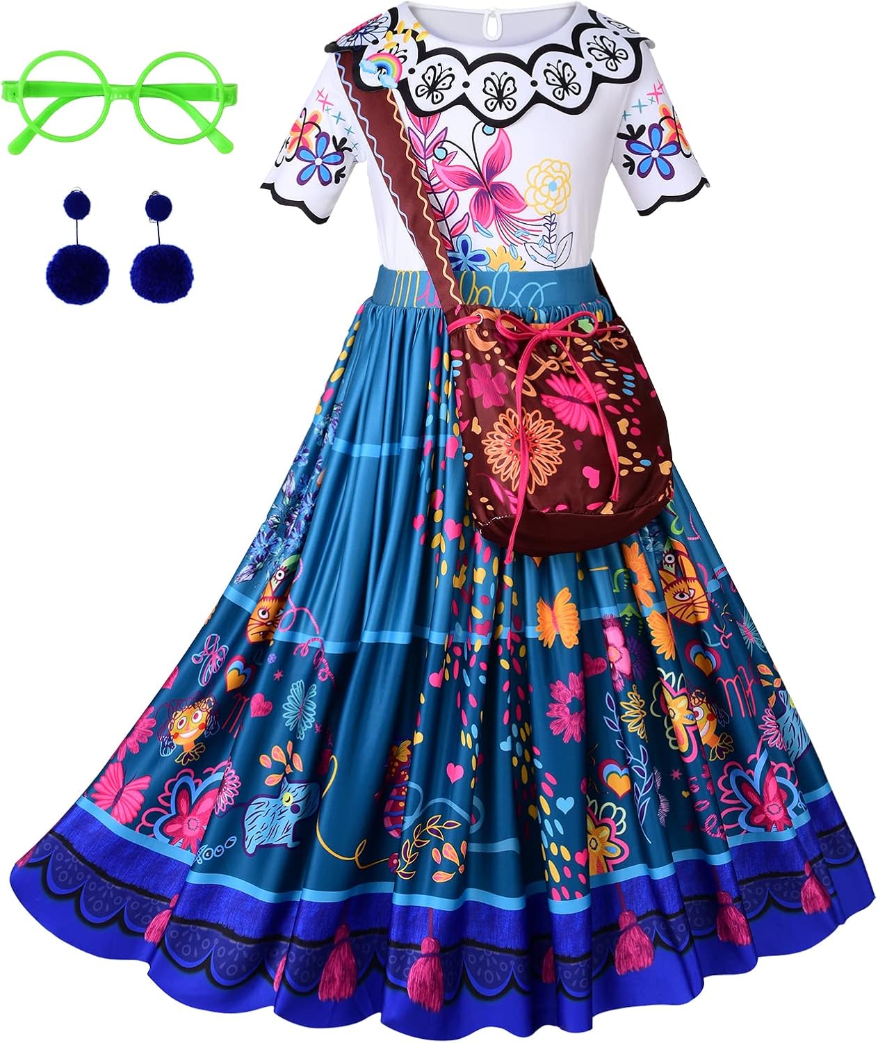 WizUnit Princess Costume with Accessories Maribel Encanto