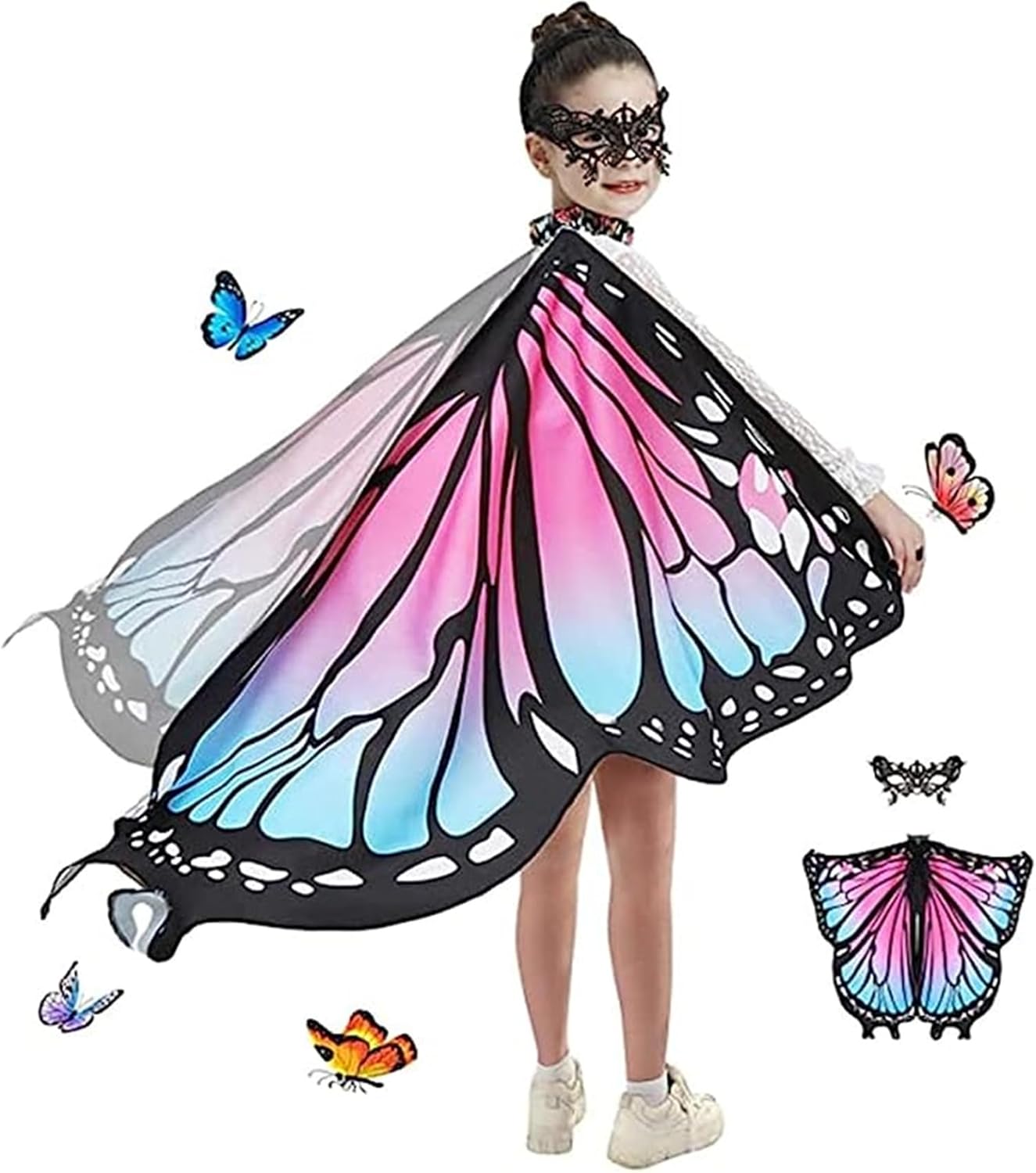 EONGERS Butterfly Wings UFO Girls Costume