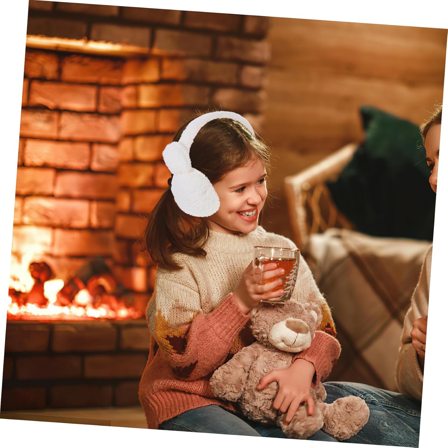 COSMEVIVI Baby Earmuffs Soft Warm Faux Fur for Winter