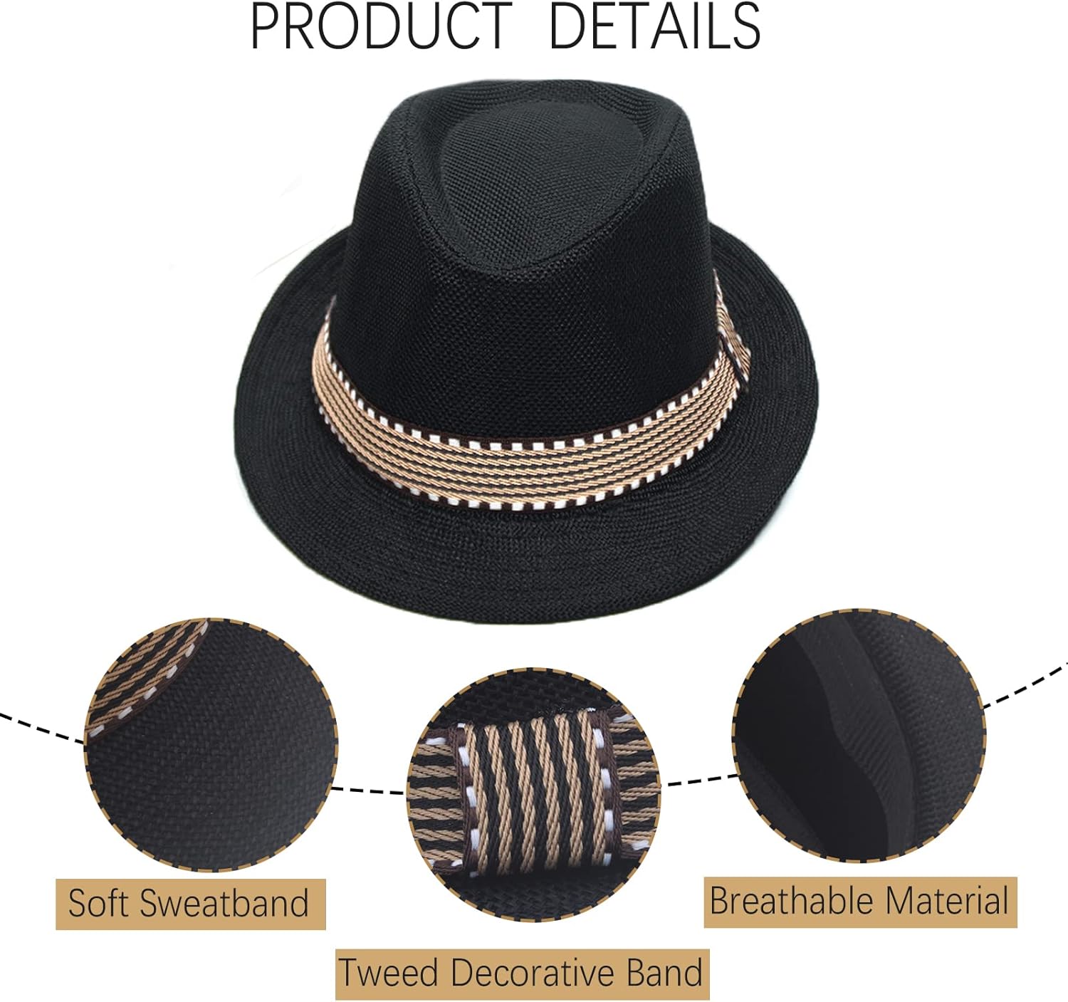 Ultrafun Kids Fedora Hats