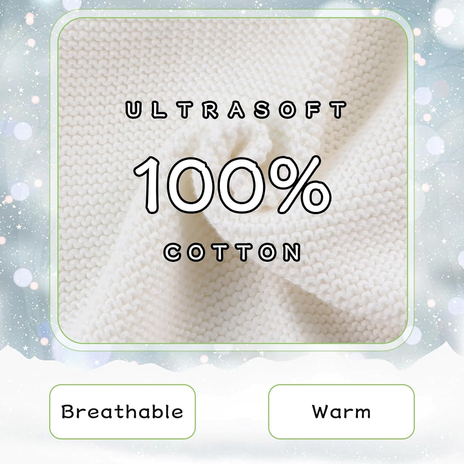 Peecabe Baby Boys and Girls Knitted Woolen Scarf