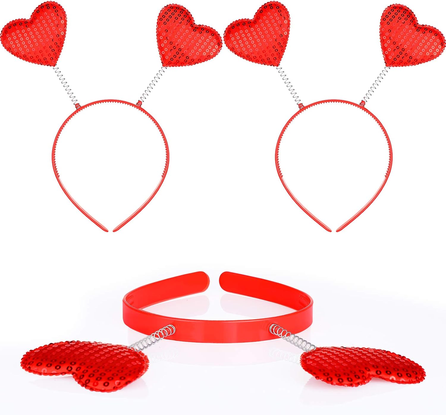 Valentines Day Red Heart Headband