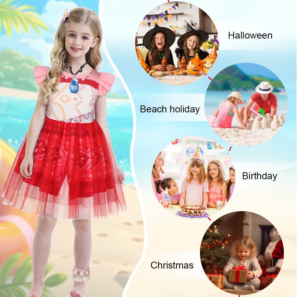 Adventure Toddler Outfit FNBOJY Girls Christmas Party Costumes