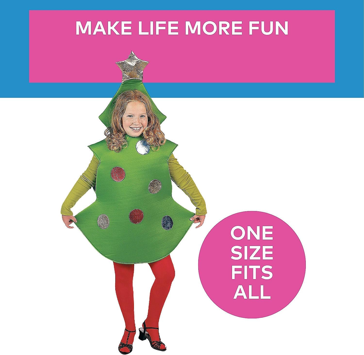 Fun Express Kids Christmas Tree Costume - 1 Piece
