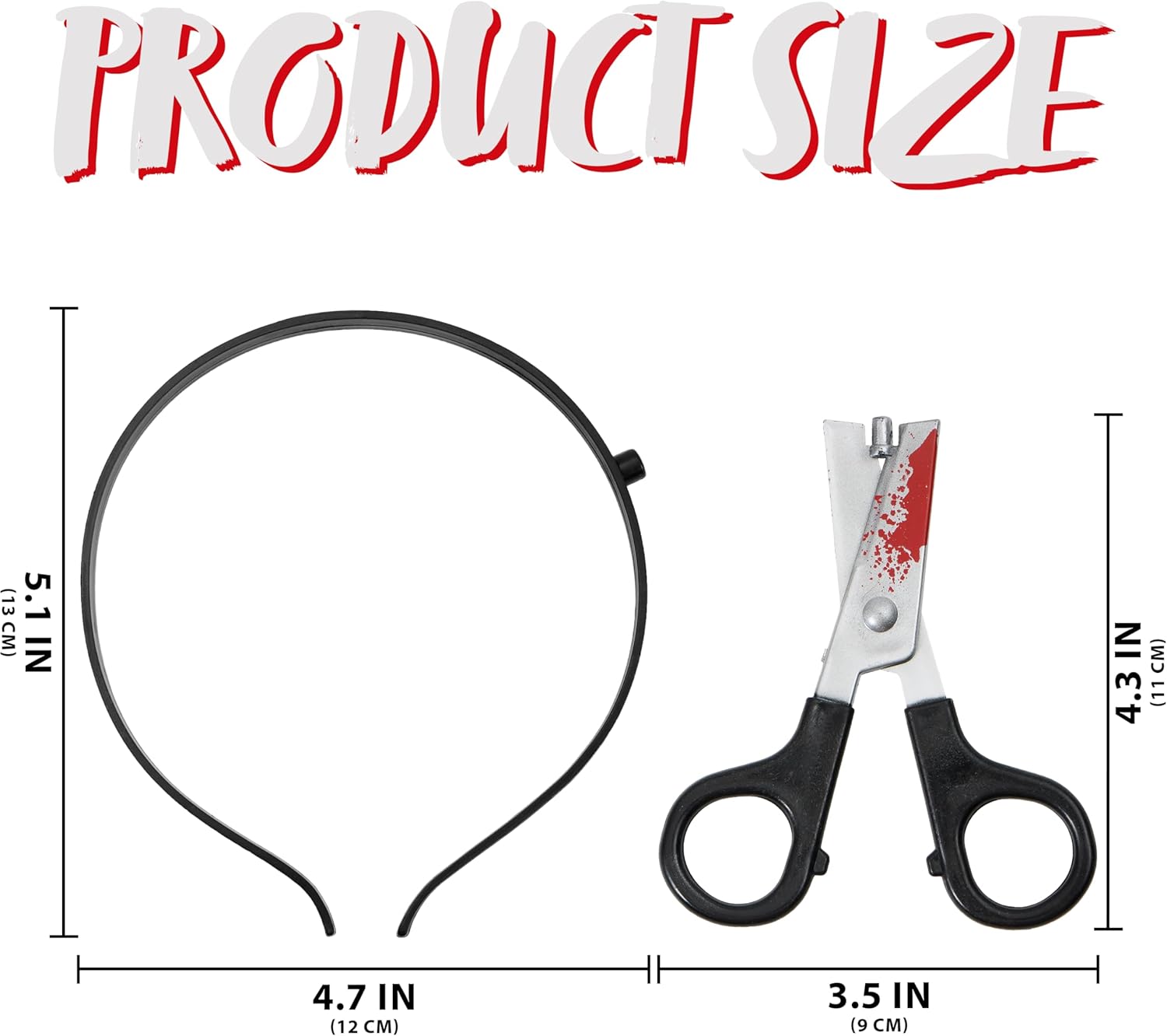 Scary Bloody Scissors Headband
