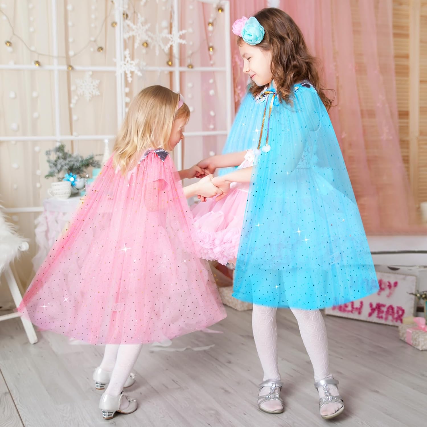 Esvaiy Princess Dress Up Sets - Enchanted Setting for Kids 3-8