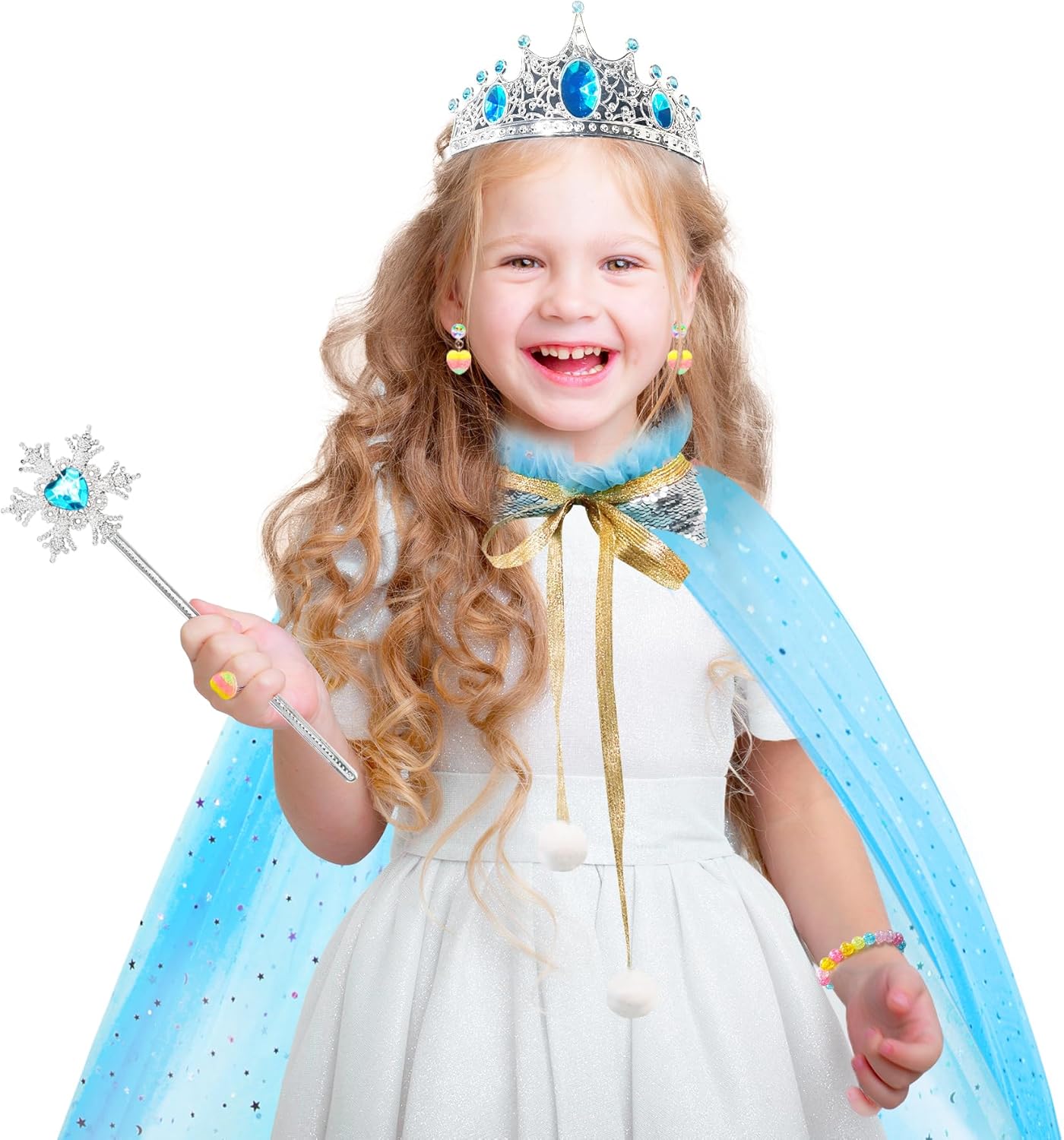 Esvaiy Princess Dress Up Sets - Enchanted Setting for Kids 3-8