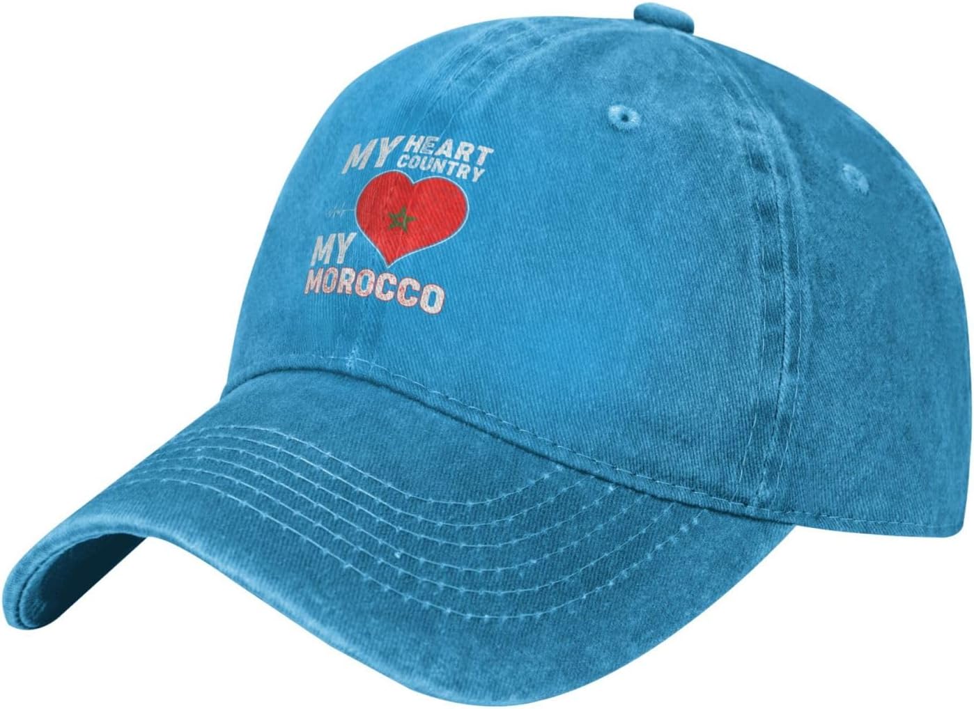 Sun Protection and Fashion My Heart My Country My Morocco Baseball Cap
