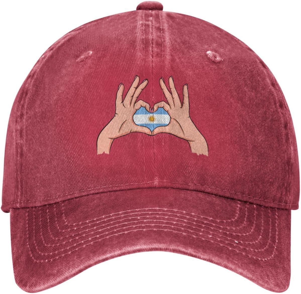 Holding Love in Your Hands Flag of Argentina Baseball Cap