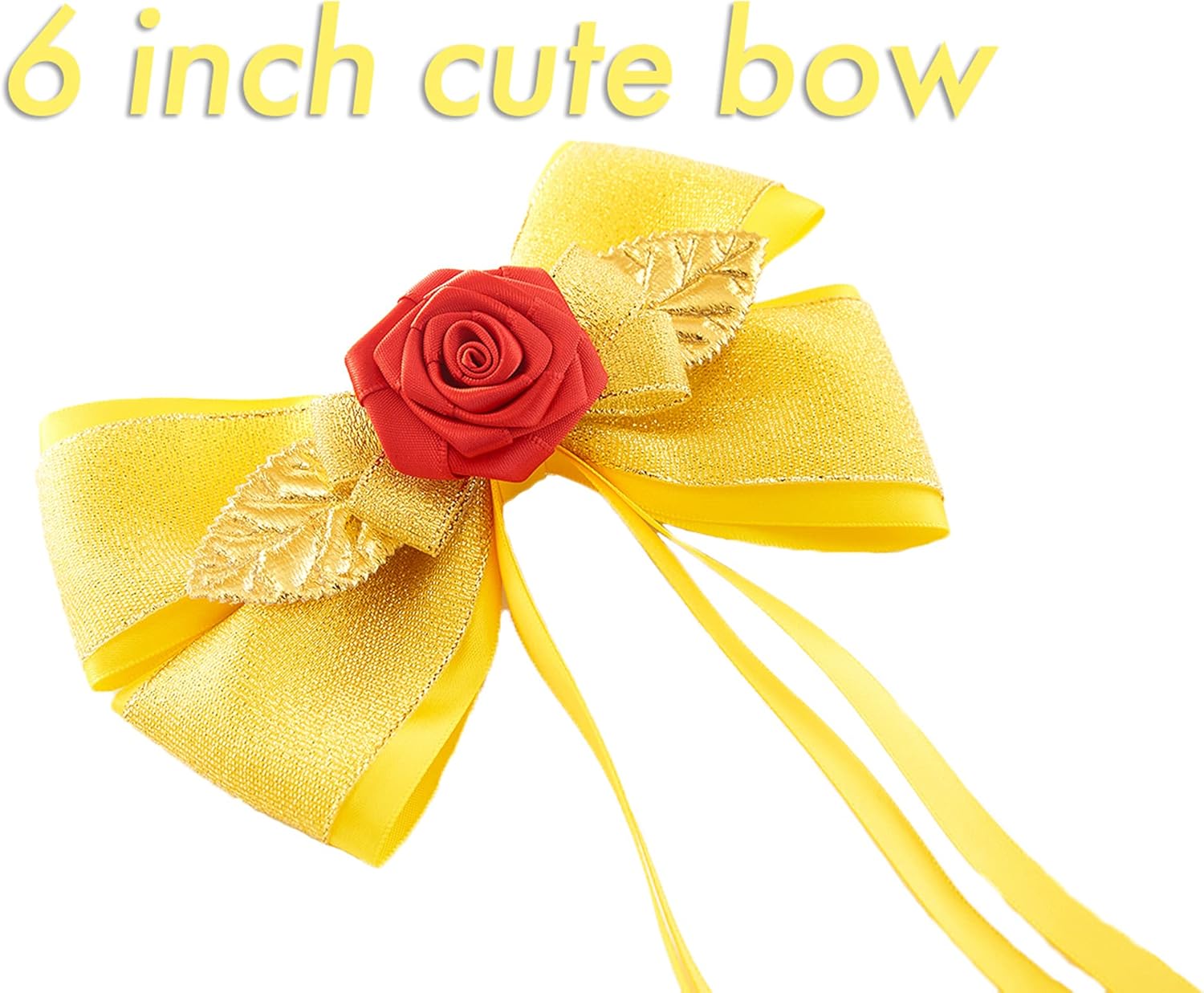 JiaDuo Princess Costume Accessories Halloween Hair Bow Glove Set