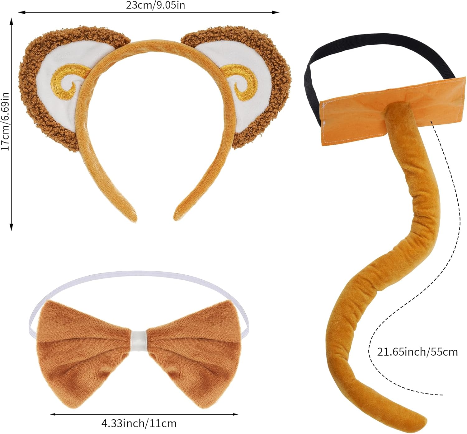 E enviable Monkey Costume Set for Kids - Cute Animal Fancy Costume