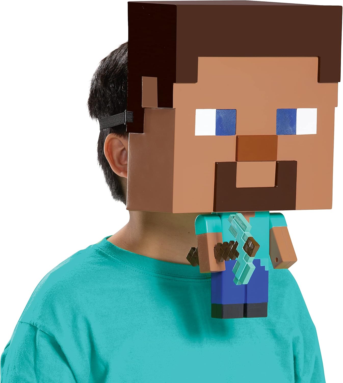 Minecraft Steve Costume Mask Official Mega Mask Kids Child Size