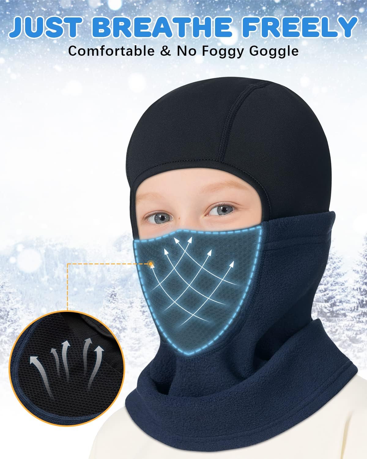 Venswell Helmet Liner Balaclava Ski Mask - Stay Safe in Winter