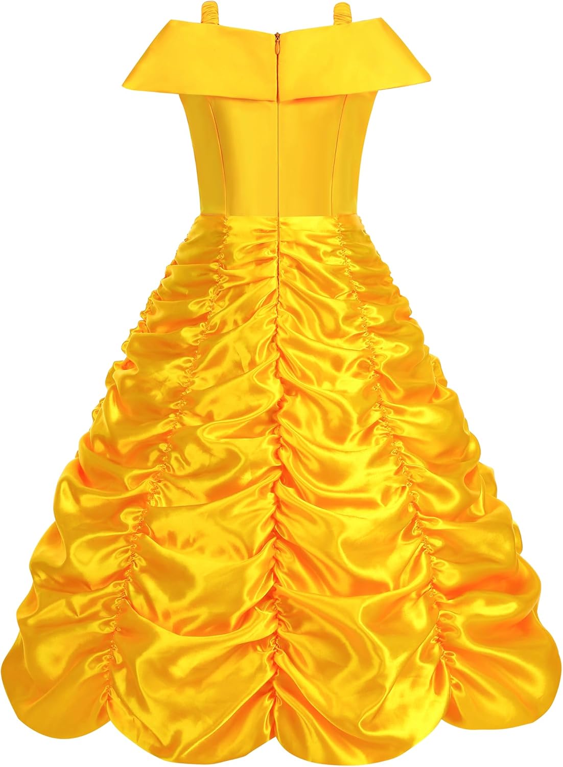 Princess Dress for Girls Halloween Costume Yellow Layered Accessories