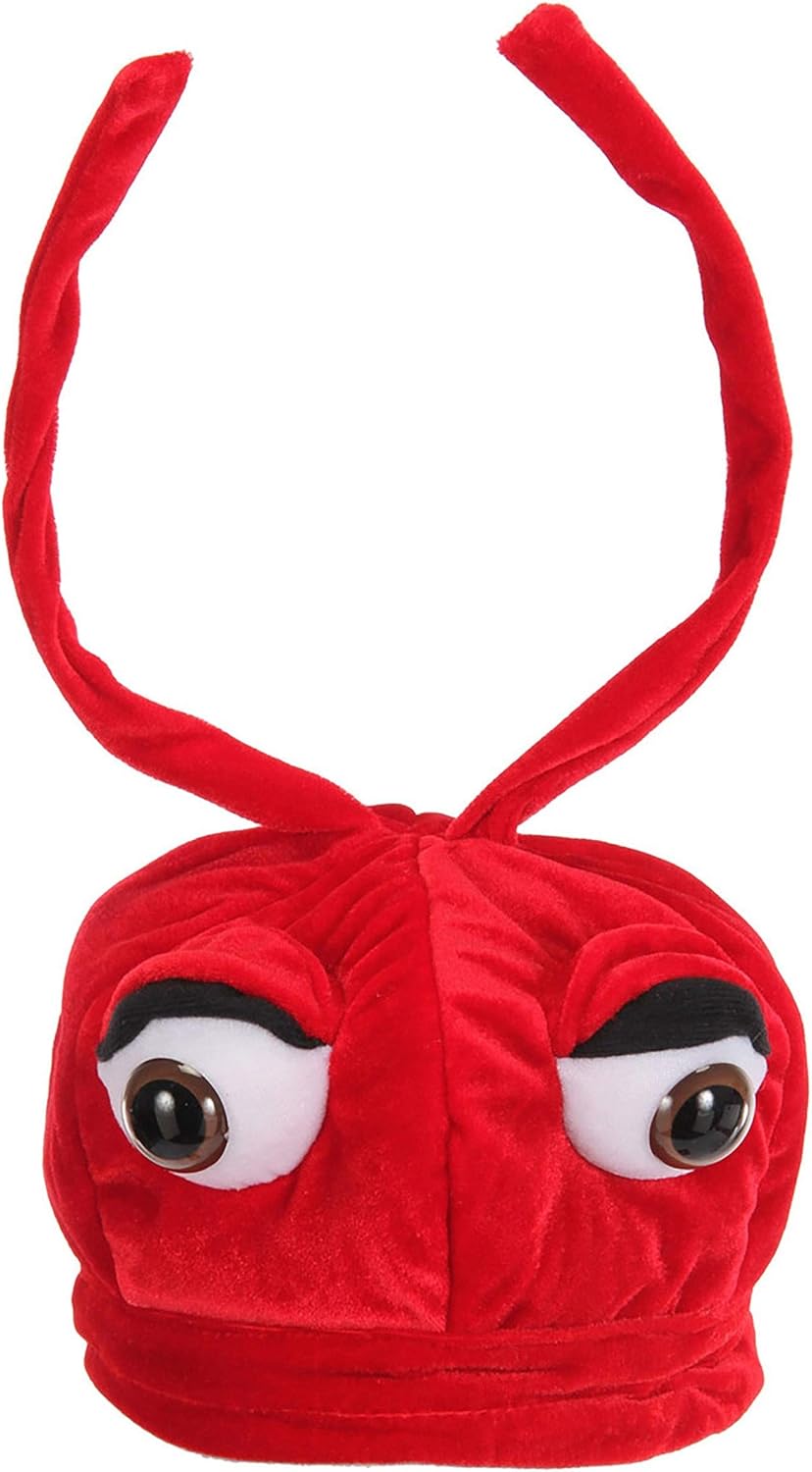 Kids Velvet Ant Hat with Antennae and Eyes