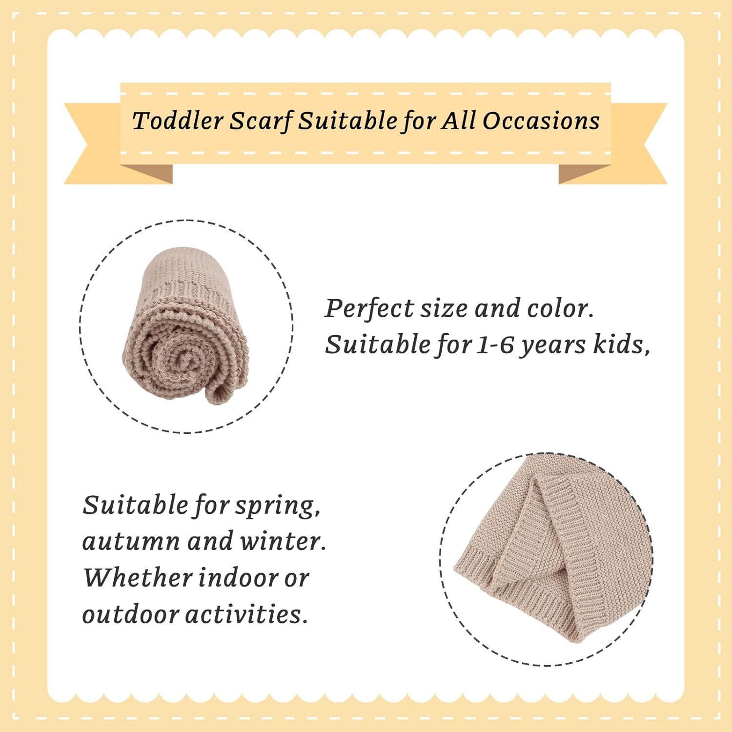 Warm Baby Boys Winter scarf for Toddler autumn keep warm