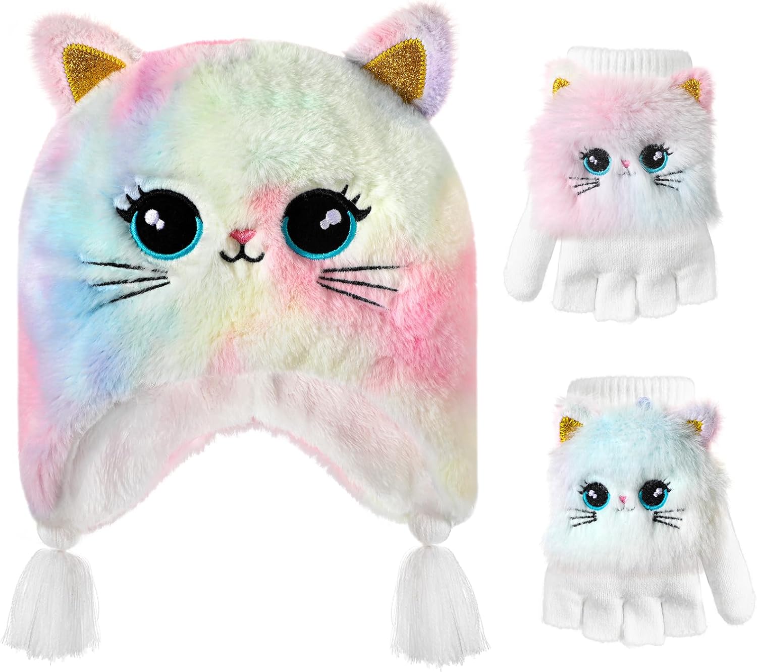 Girls Winter Hat glove Set