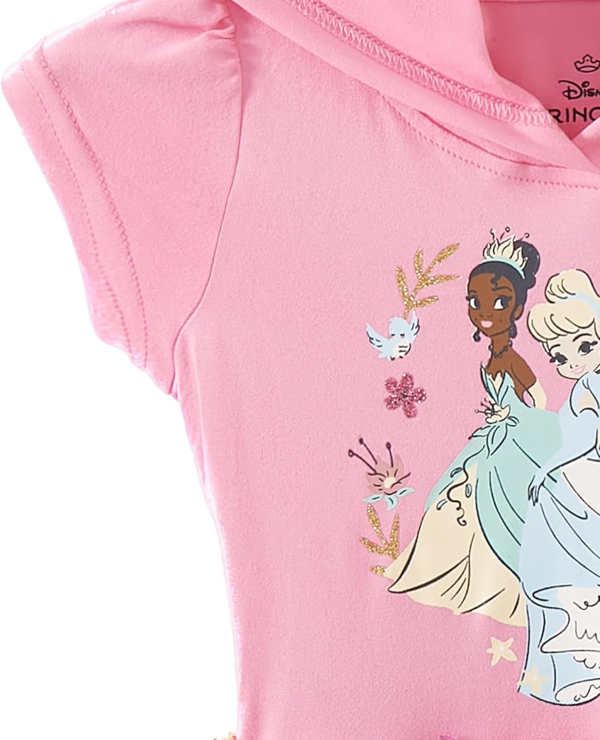 Disney Princess Tiana Belle and Cinderella Hooded Tulle Dress Toddler Big Kids