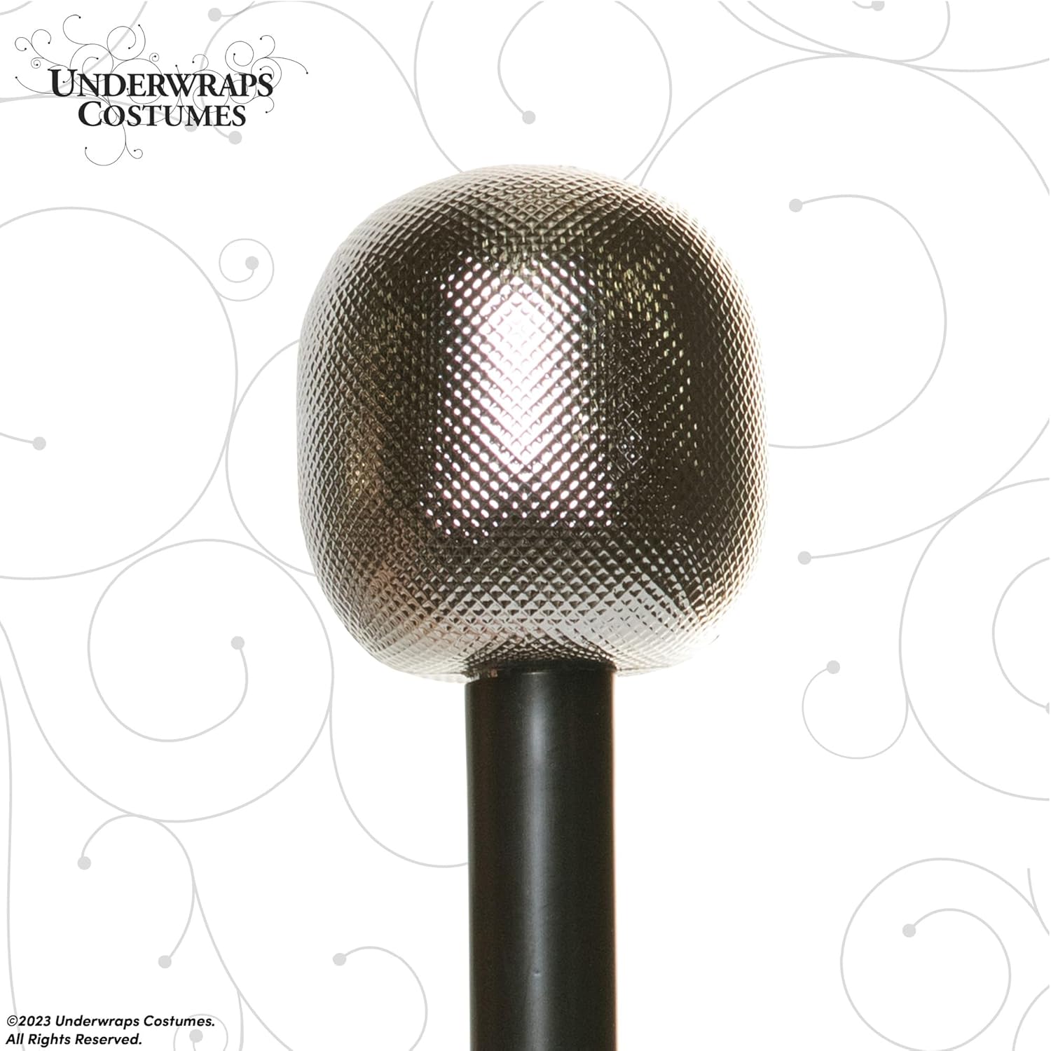 GLow in the Dark Halloween Sound Effects Gold and BlackMicrophone