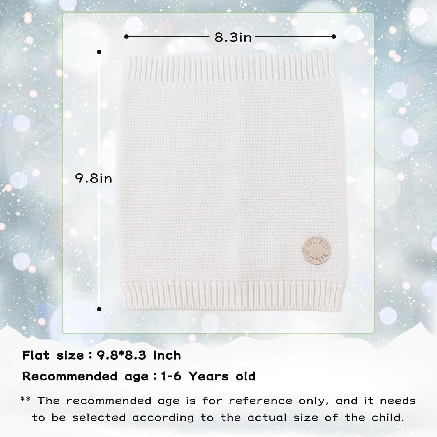 Peecabe Baby Boys and Girls Knitted Woolen Scarf