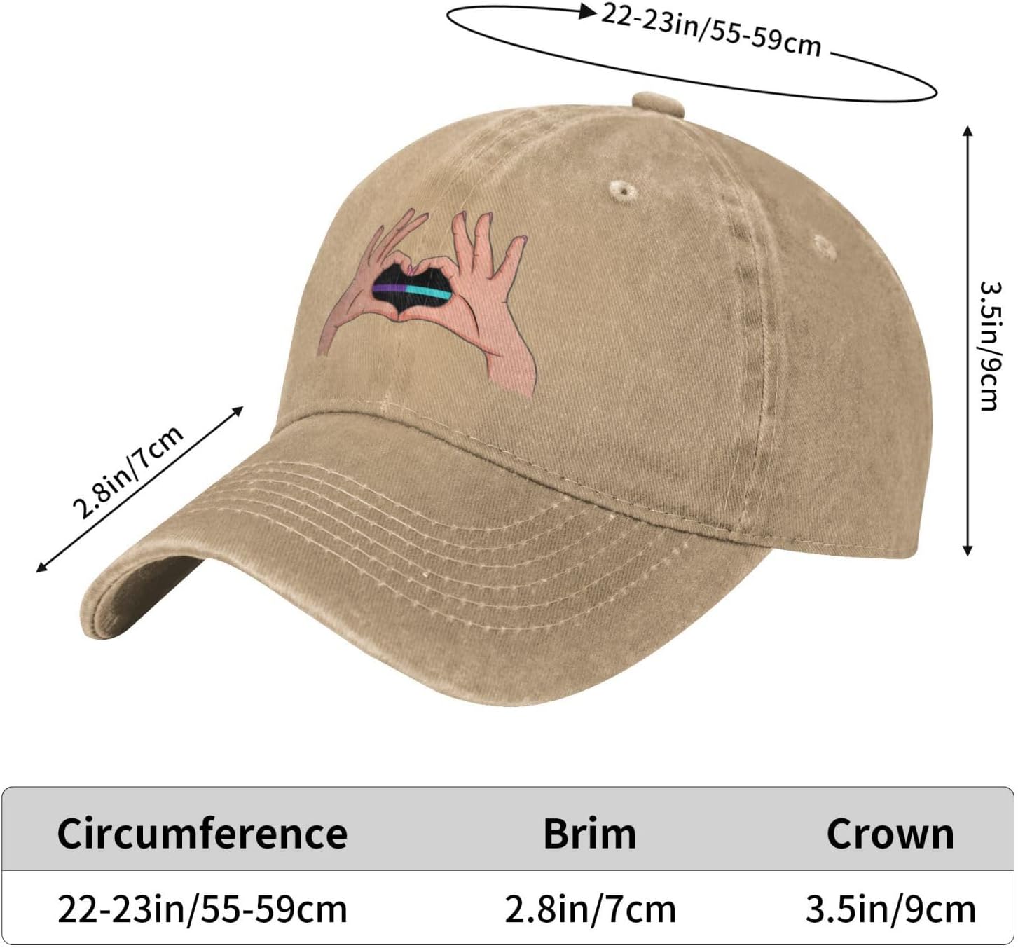 Holding A Heart Unique Design Baseball Cap