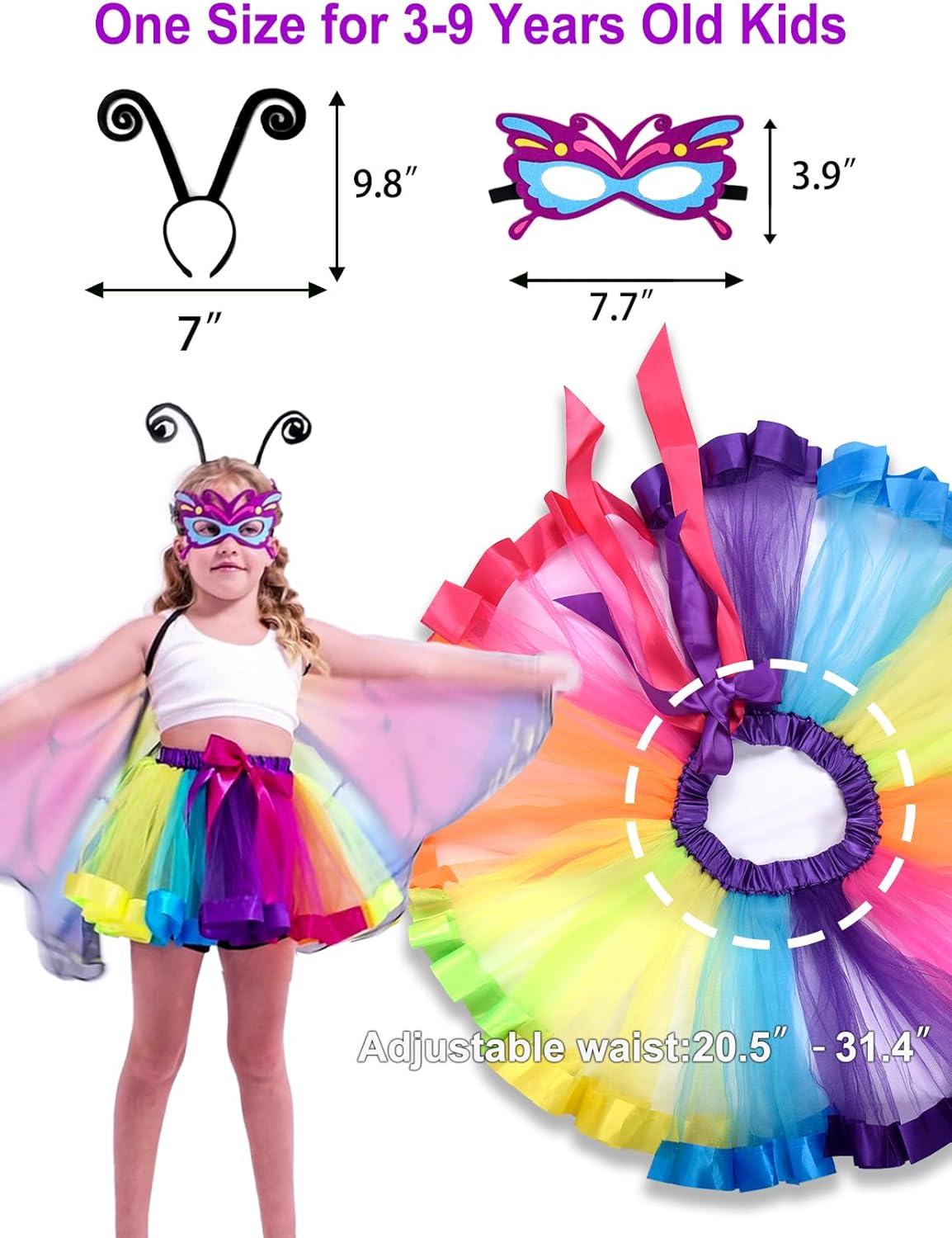Aimeiar Butterfly Wings Costume for Girls