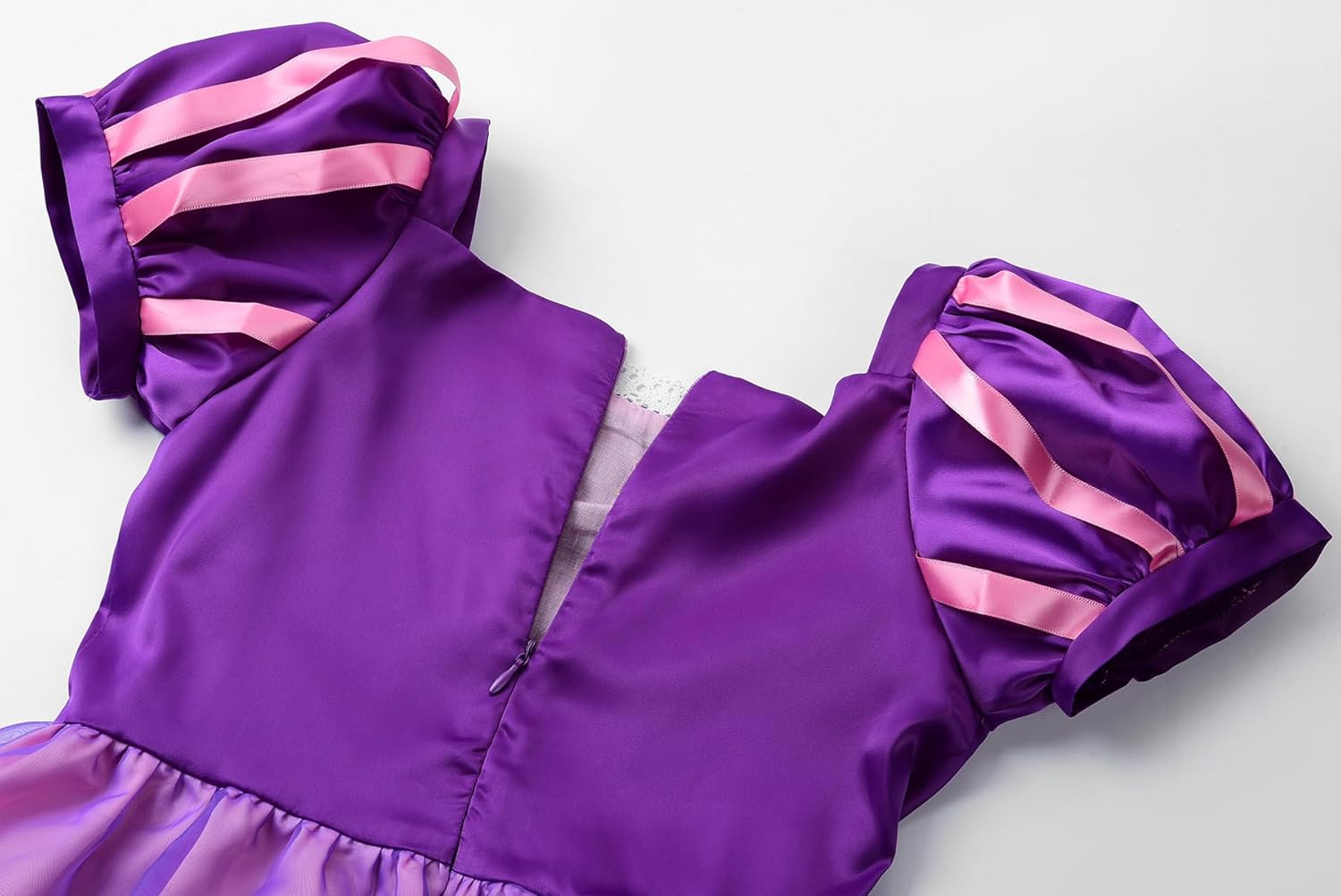 ReliBeauty Girls Costume Purple 6-7 with Accessories