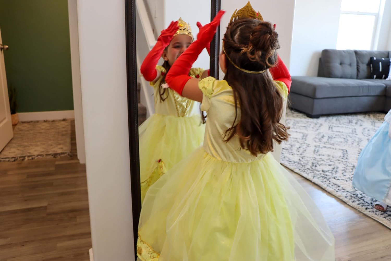 Little Adventures Super Soft Kids Costume Gloves for Princesses