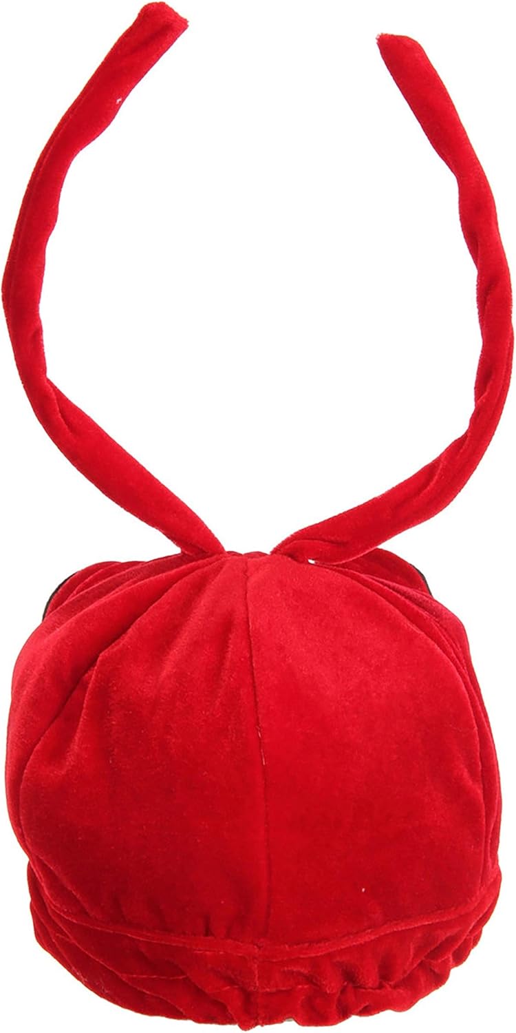 Kids Velvet Ant Hat with Antennae and Eyes