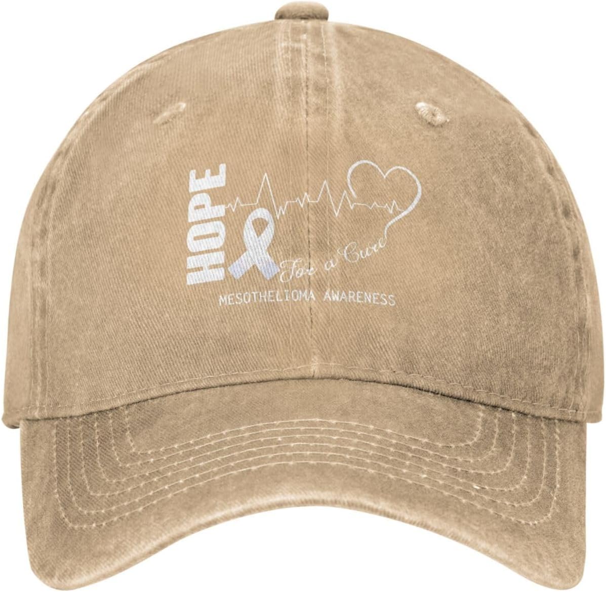 Hope for A Cure Mesothelioma Awareness Baseball Cap