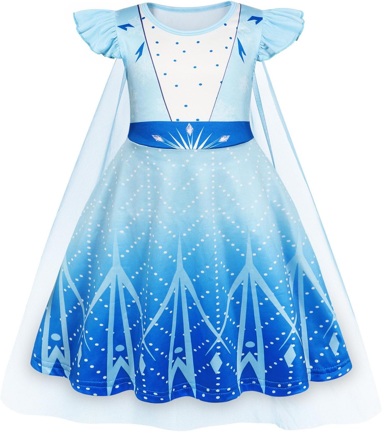 WonderBabe Princess Dress With Cape Cosplay Costume for Kids