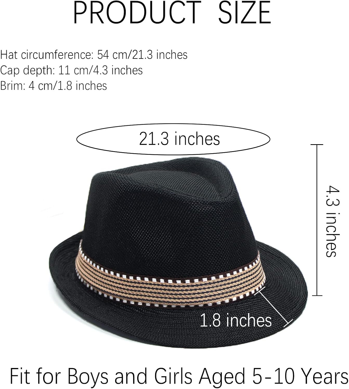 Ultrafun Kids Fedora Hats