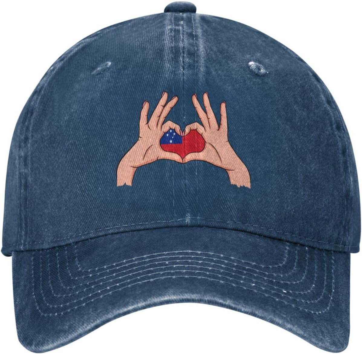Holding Love in Your Hands Flag of Samoa Baseball Cap