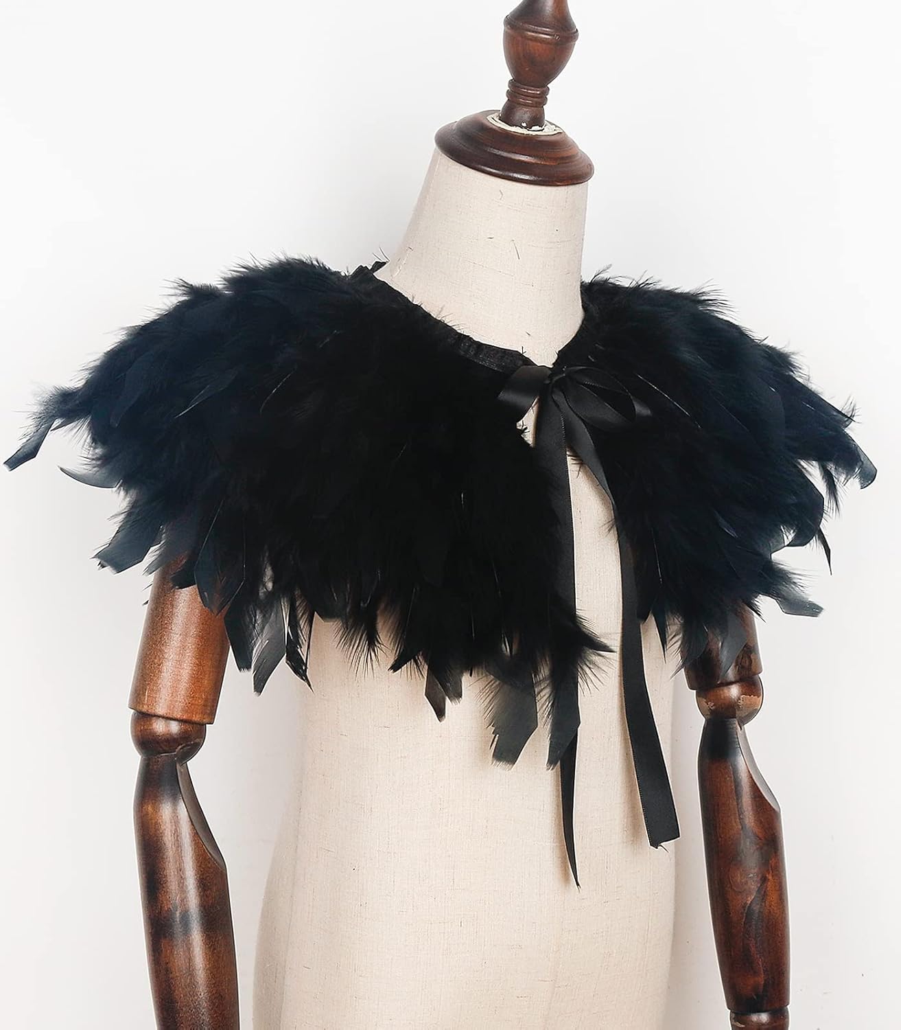 LVOW Kids Black Flakes Gothic Shawl - Halloween Party Costume